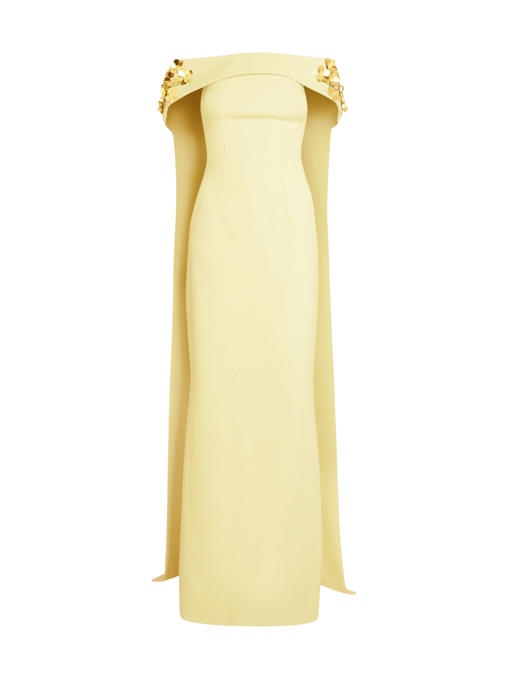 Safiyaa Arabella Harness With Soshin Dress In Pale Yellow