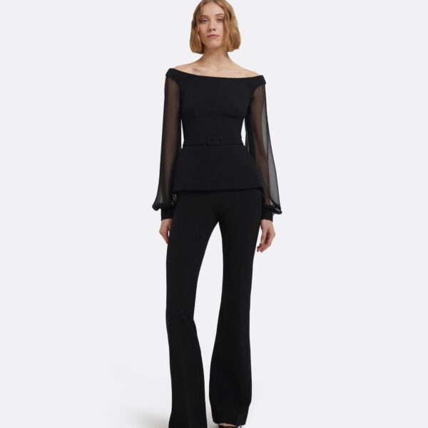 Safiyaa Breena Top In Black, view 3