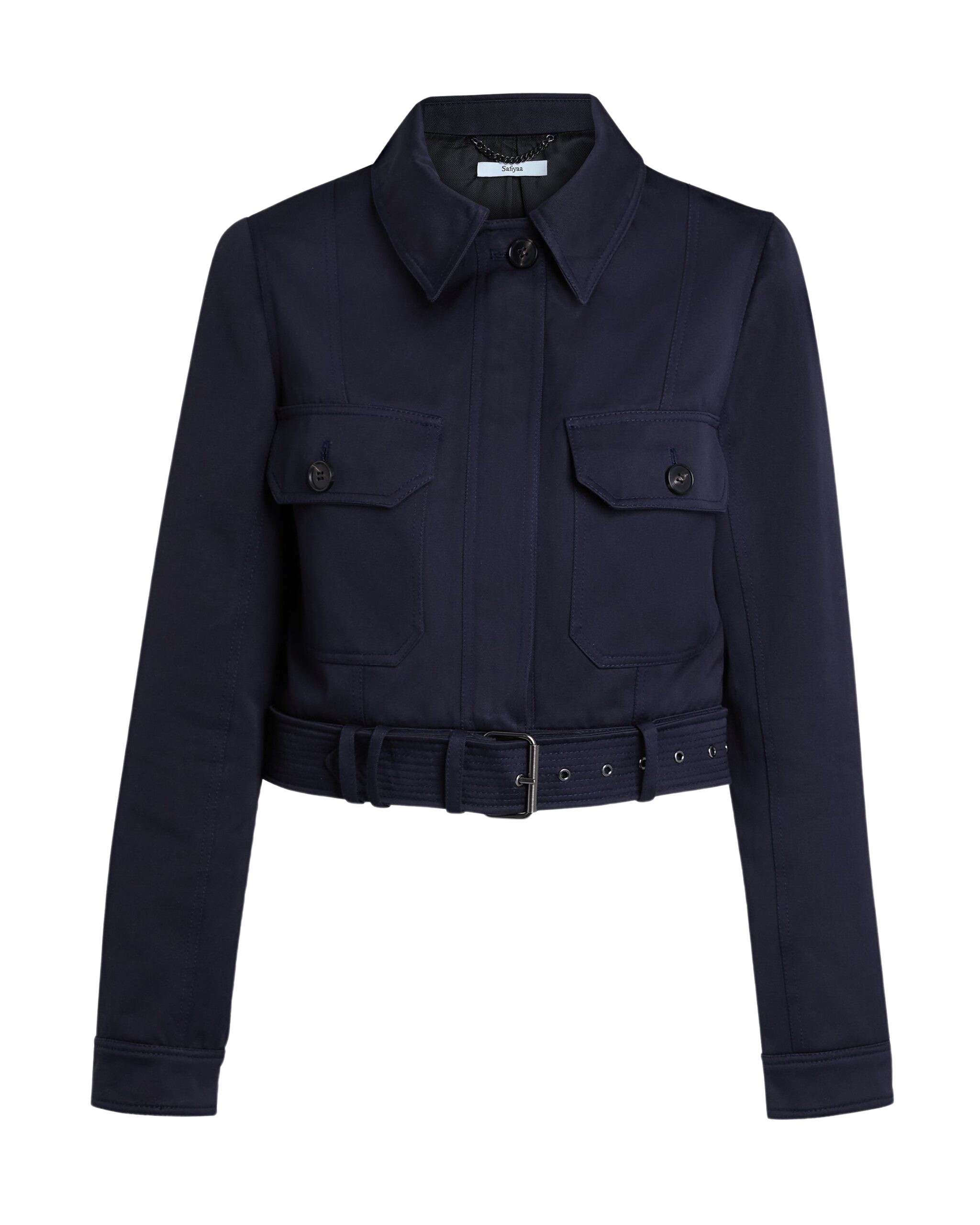 Safiyaa Chelsea Jacket In Midnight Navy