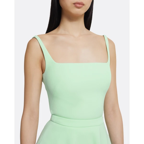 Della Top In Brook Green by Safiyaa ‚Äì luxury tops in Green available at Luxury Shoes 