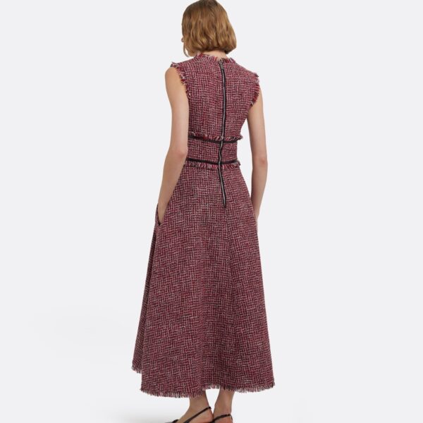 Dorothy Midi Dress In Multi-Pinks by Safiyaa ‚Äì luxury dresses in Pink available at Luxury Shoes 