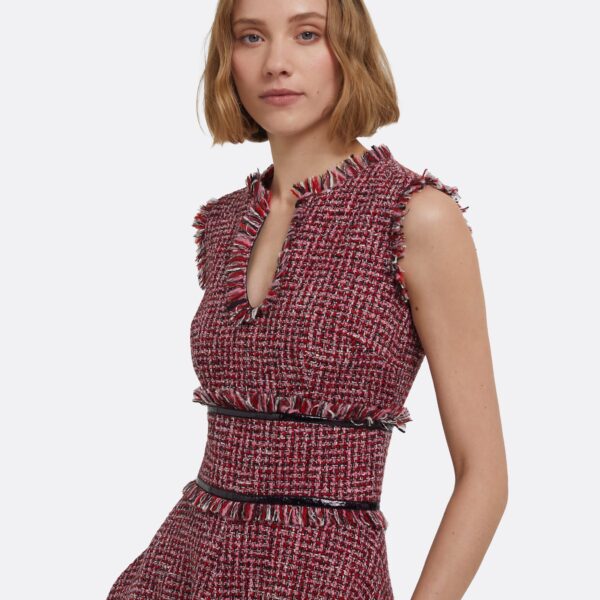 Dorothy Midi Dress In Multi-Pinks by Safiyaa ‚Äì luxury dresses in Pink available at Luxury Shoes 