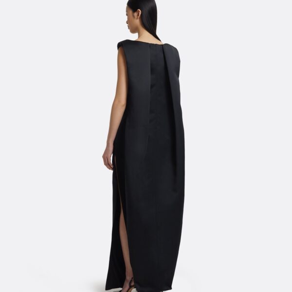 Erica Long Dress In Black by Safiyaa ‚Äì luxury dresses in Black available at Luxury Shoes 