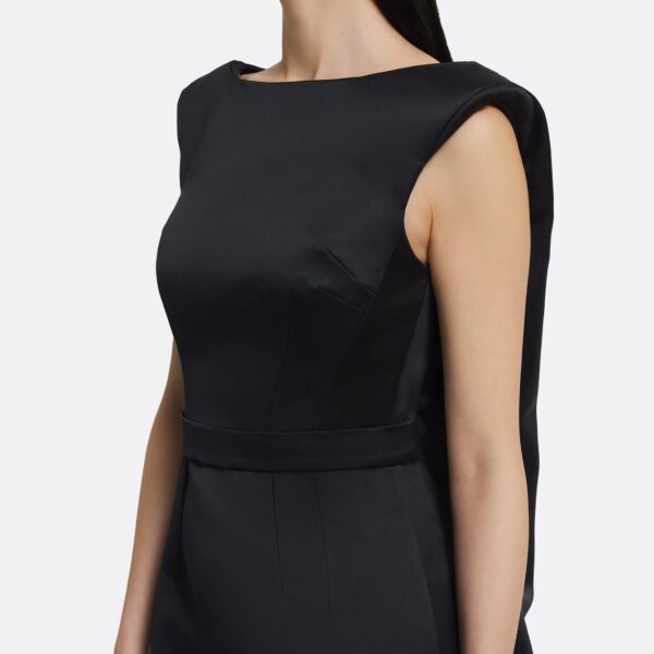 Erica Long Dress In Black by Safiyaa ‚Äì luxury dresses in Black available at Luxury Shoes 