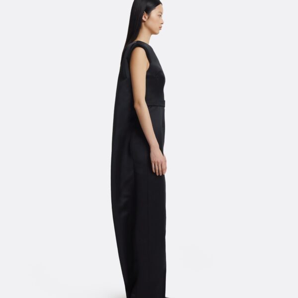 Erica Long Dress In Black by Safiyaa ‚Äì luxury dresses in Black available at Luxury Shoes 
