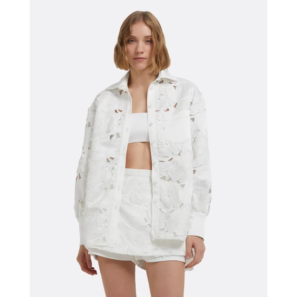 Gia Top In Ivory by Safiyaa ‚Äì luxury tops in Ivory available at Luxury Shoes 