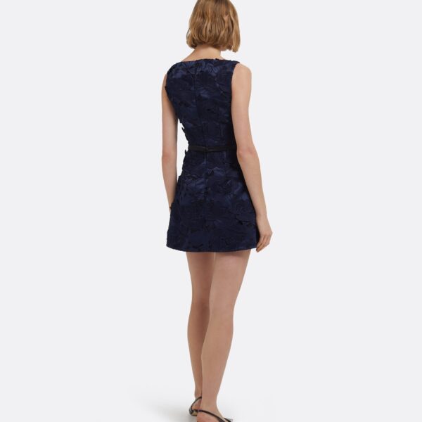 Gren Short Dress In Navy by Safiyaa ‚Äì luxury dresses in Blue available at Luxury Shoes 