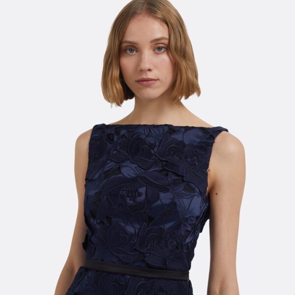 Gren Short Dress In Navy by Safiyaa ‚Äì luxury dresses in Blue available at Luxury Shoes 