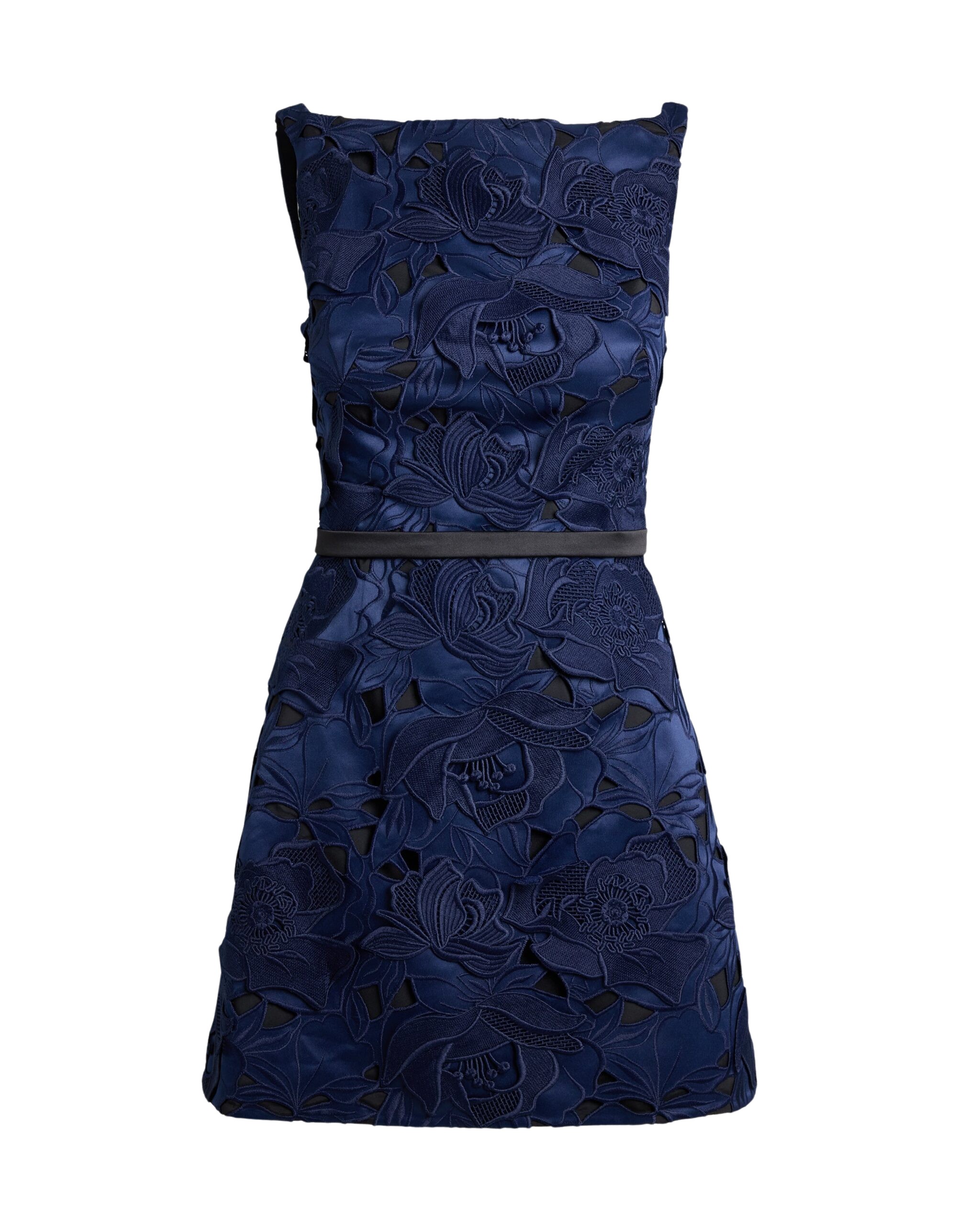 Safiyaa Gren Short Dress In Navy