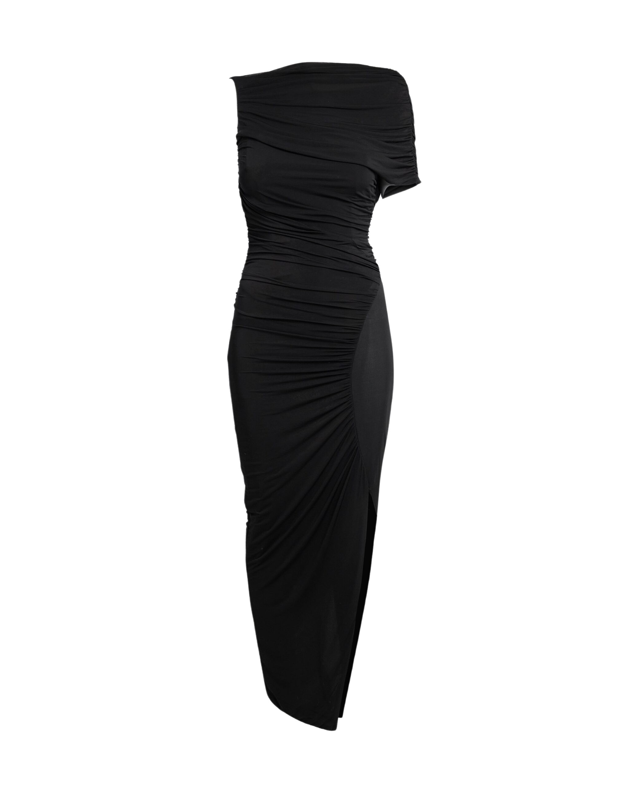 Safiyaa Ioni Midi Dress In Black
