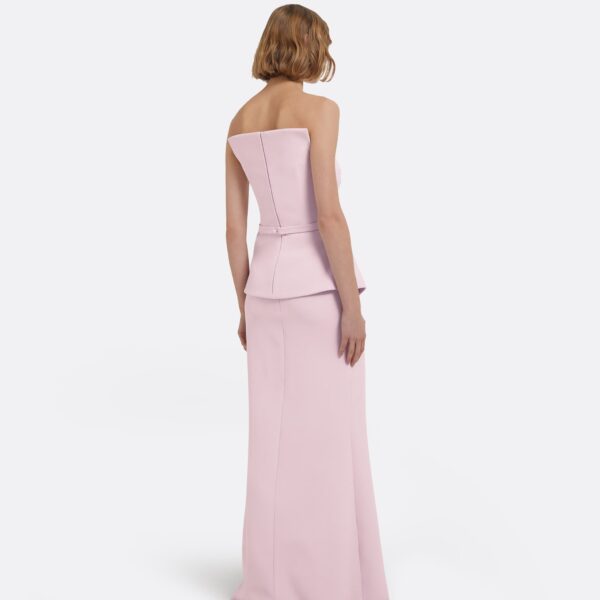 Kendra Long Dress In Lilac Snow by Safiyaa ‚Äì luxury dresses in Pink available at Luxury Shoes 