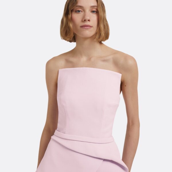 Kendra Long Dress In Lilac Snow by Safiyaa ‚Äì luxury dresses in Pink available at Luxury Shoes 