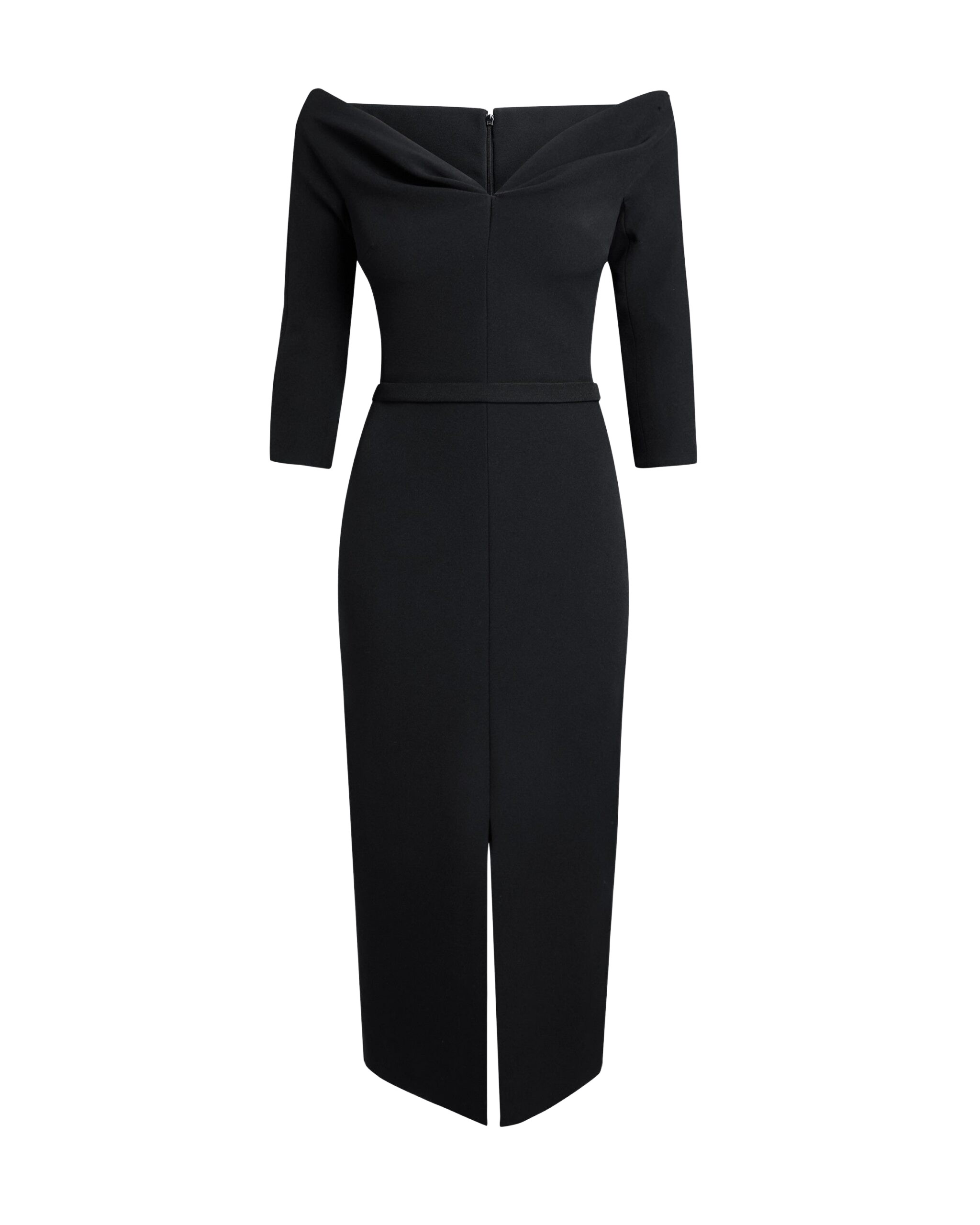 Safiyaa Linda Midi Dress In Black