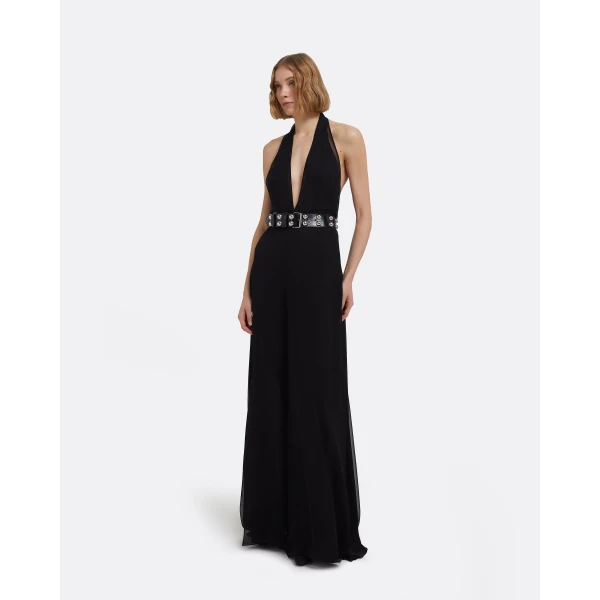 Lisbeth Belt In Black by Safiyaa ‚Äì luxury belts in Black available at Luxury Shoes 