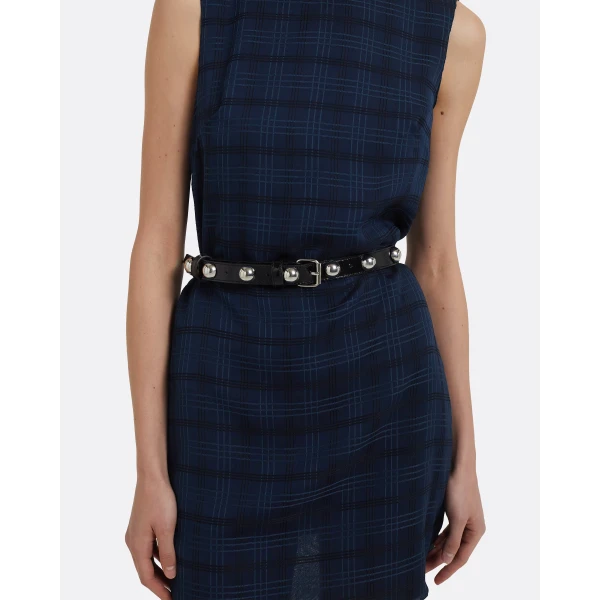 Lulu Belt In Black by Safiyaa ‚Äì luxury belts in Black available at Luxury Shoes 