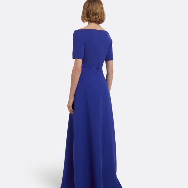 Safiyaa Lydia Long Dress In Skiathos Blue, view 3