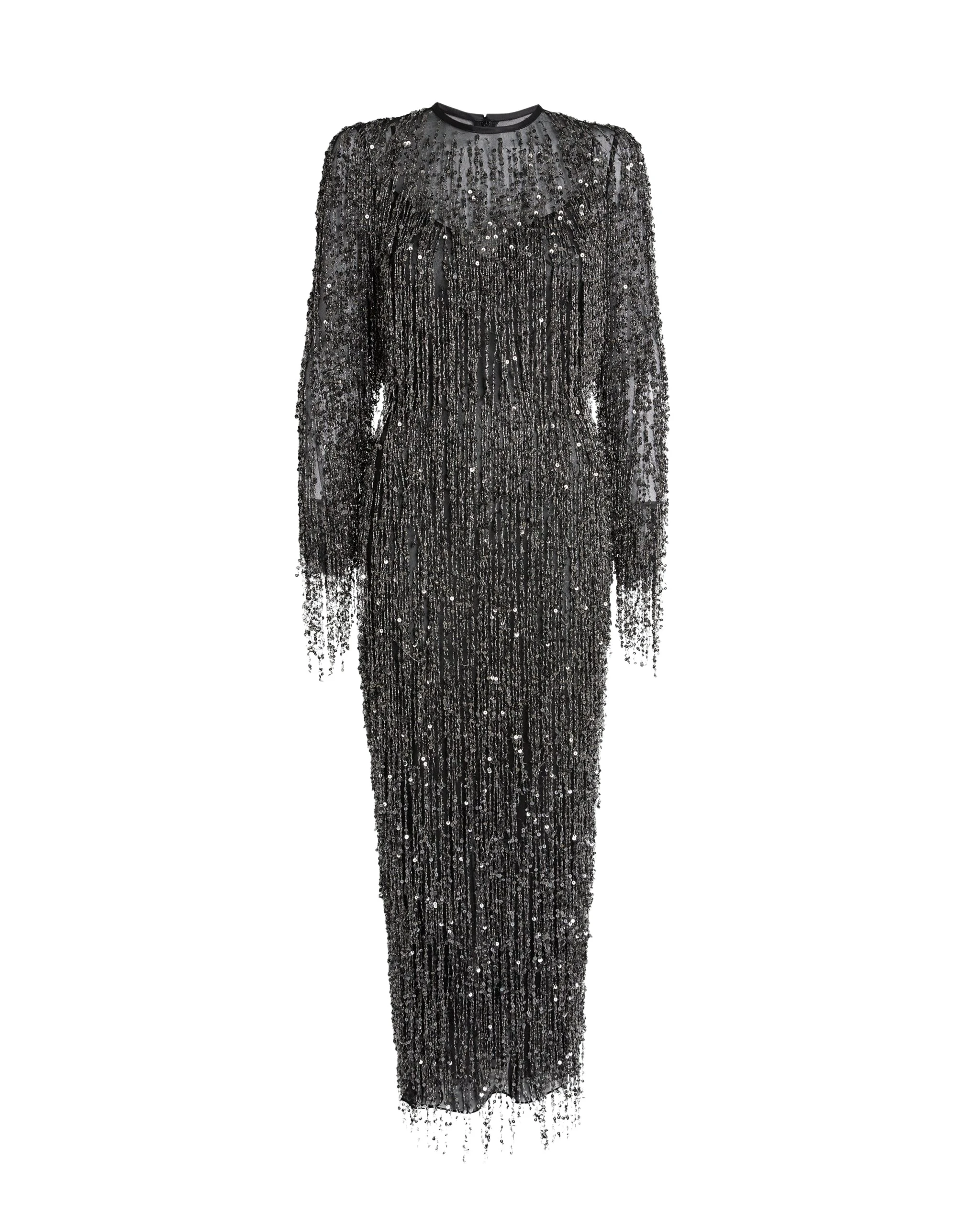 Safiyaa-Lyran-Midi-Dress-In-Black-With-Gunmetal-Coveti-5-scaled26290_nobg Safiyaa Dresses luxury Clothing from Luxury Handbags Marketplace