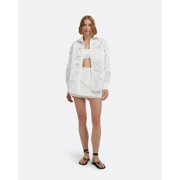 Matilda Skirt In Ivory by Safiyaa ‚Äì luxury skirts in Ivory available at Luxury Shoes 