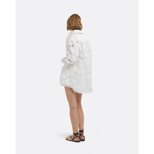 Matilda Skirt In Ivory by Safiyaa ‚Äì luxury skirts in Ivory available at Luxury Shoes 