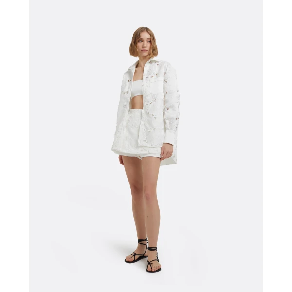 Matilda Skirt In Ivory by Safiyaa ‚Äì luxury skirts in Ivory available at Luxury Shoes 