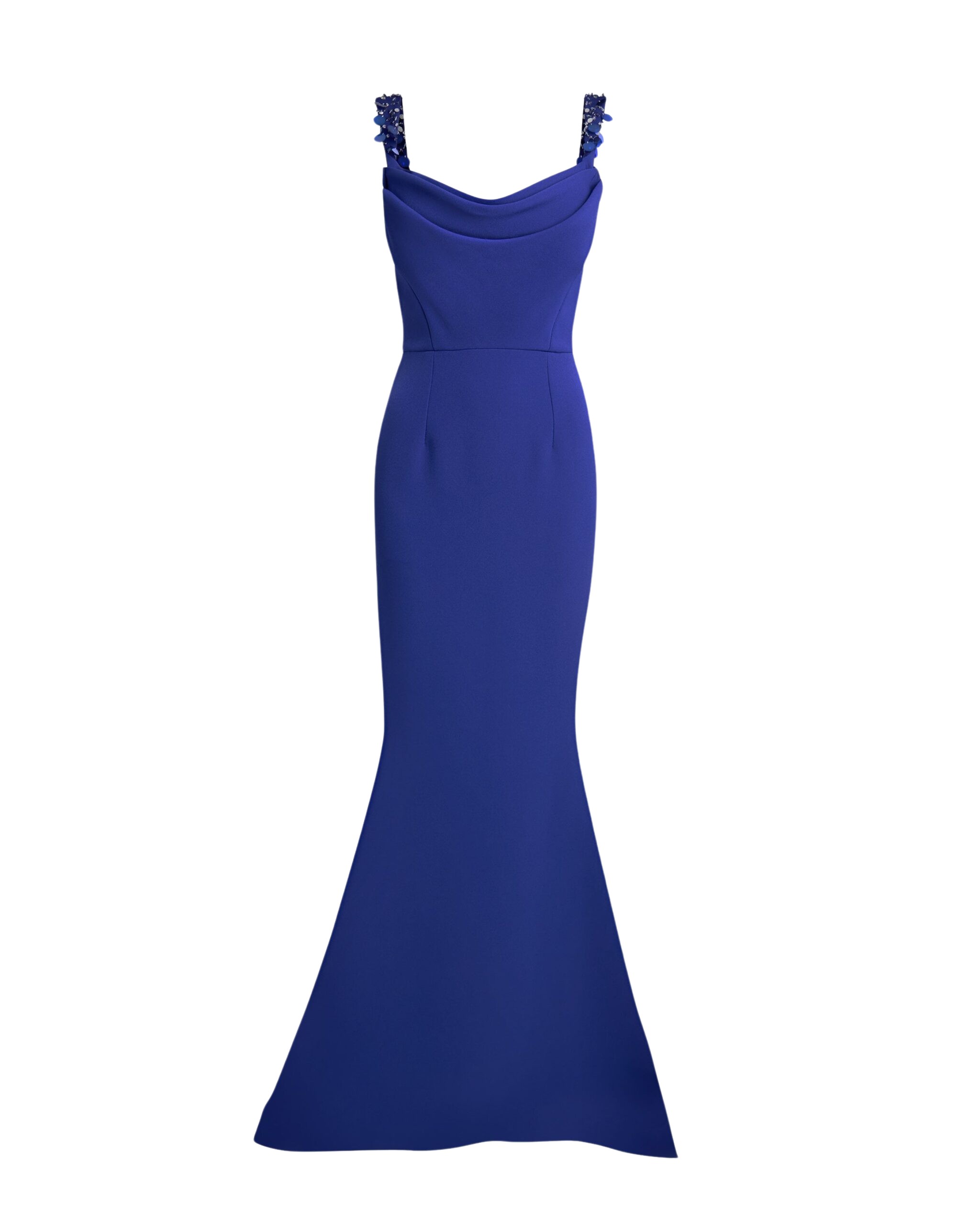 Safiyaa Melina Long Dress In Skiathos With Multi-Blues