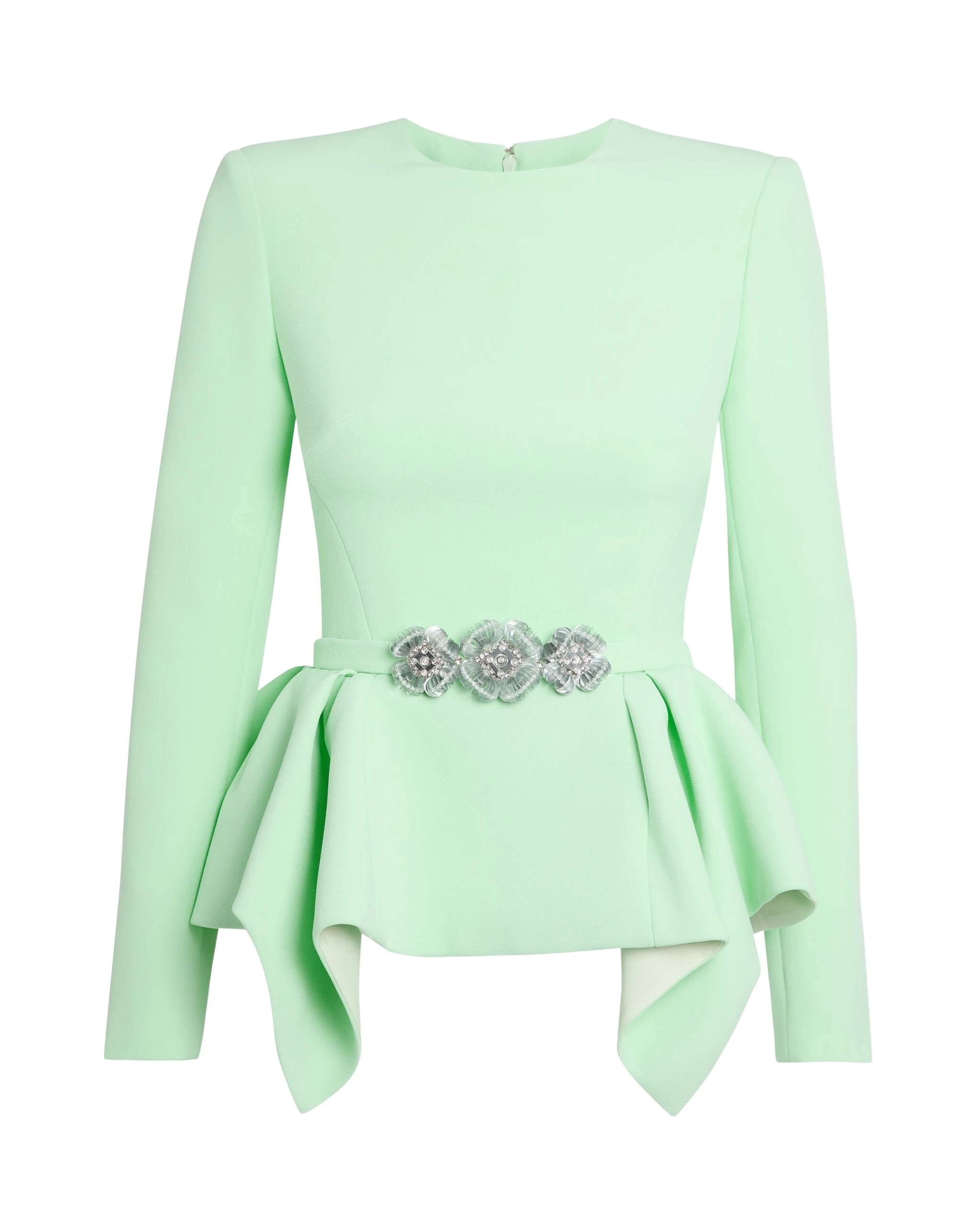 Safiyaa-Midori-Top-In-Brook-Green-With-Silver-Coveti-6-scaled49841_nobg Safiyaa Tops luxury Clothing from Luxury Handbags Marketplace