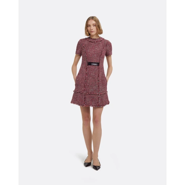 Misa Short Dress In Multi-Pinks by Safiyaa ‚Äì luxury dresses in Pink available at Luxury Shoes 