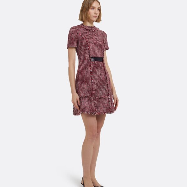 Misa Short Dress In Multi-Pinks by Safiyaa ‚Äì luxury dresses in Pink available at Luxury Shoes 