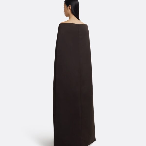 Myrine Jumpsuit & Maddox Harness In Peat Brown by Safiyaa ‚Äì luxury jumpsuit in Black available at Luxury Shoes 