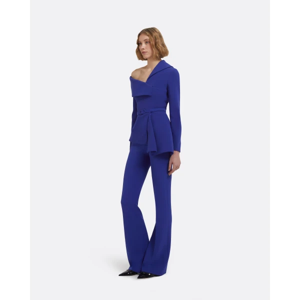 Odessa Tops In Skiathos Blue by Safiyaa ‚Äì luxury tops in Blue available at Luxury Shoes 