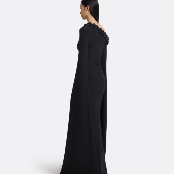 Rinna Long Dress In Black by Safiyaa ‚Äì luxury dresses in Black available at Luxury Shoes 