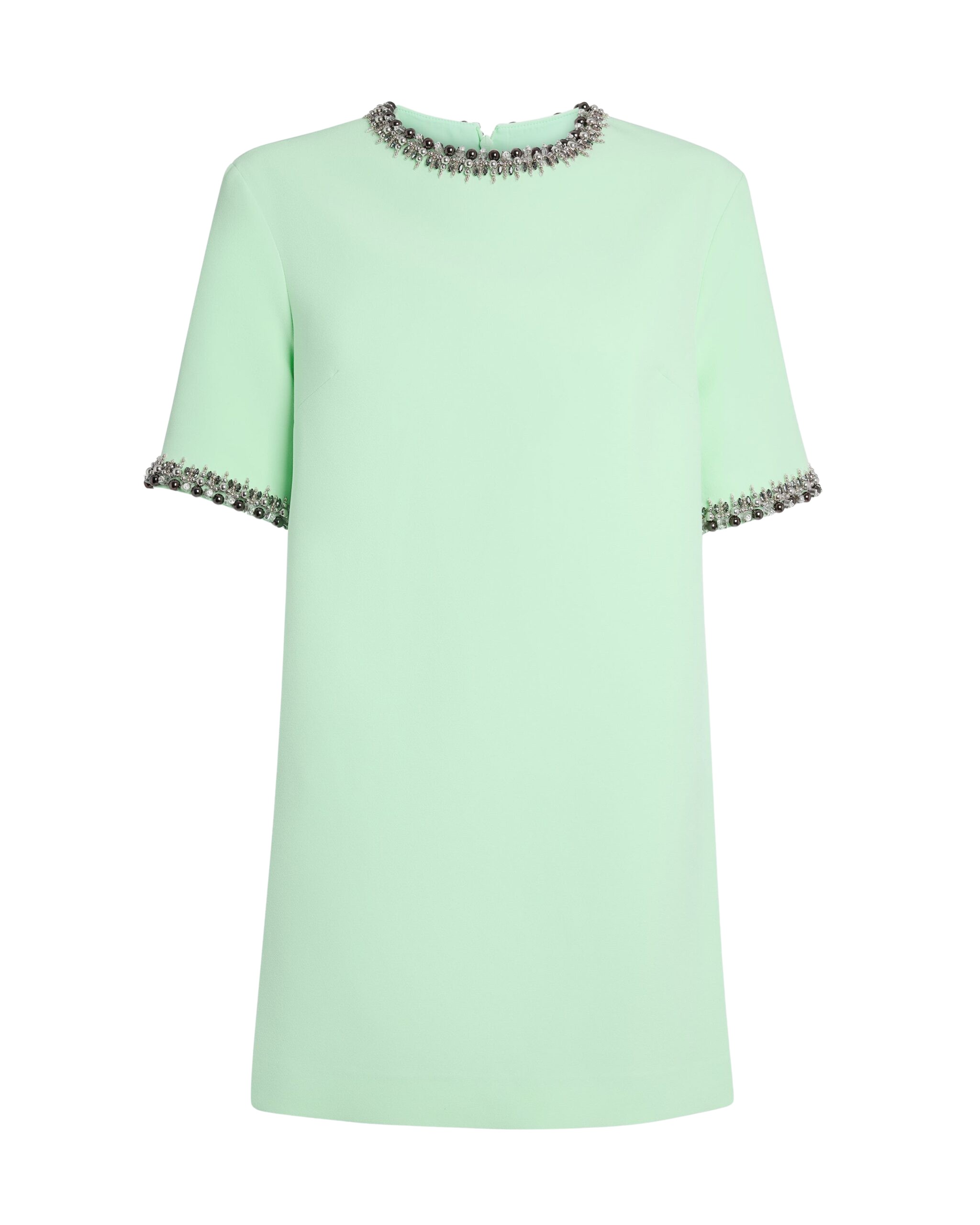 Safiyaa Ripley Short Dress In Brook Green With Gunmetal