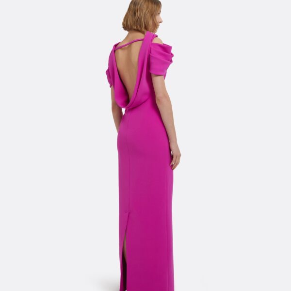 Riva Long Dress In Pompeii by Safiyaa ‚Äì luxury dresses in Pink available at Luxury Shoes 