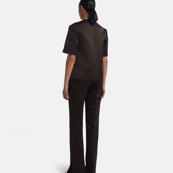 Safiyaa Sayuri Top In Peat Brown, view 4