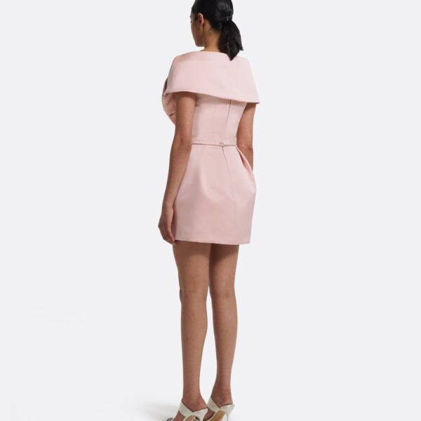 Senka Short Dress & Hanabi Harness In Lotus Bloom by Safiyaa ‚Äì luxury dresses in Pink available at Luxury Shoes 