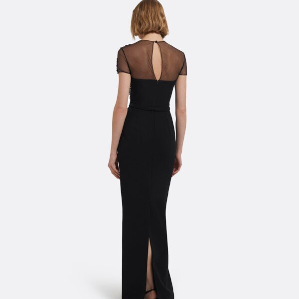 Solani Long Dress In Black by Safiyaa ‚Äì luxury dresses in Black available at Luxury Shoes 