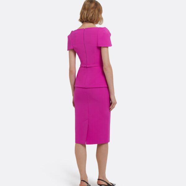 Safiyaa Thalia Top In Pompeii With Embellished Belt, view 4