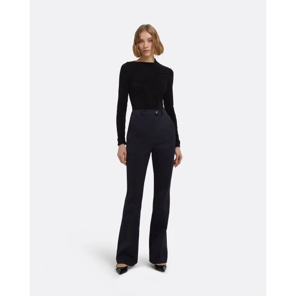 Tova Bodysuit In Black by Safiyaa ‚Äì luxury bodysuit in Black available at Luxury Shoes 