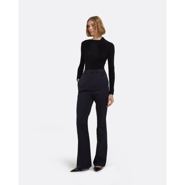 Tova Bodysuit In Black by Safiyaa ‚Äì luxury bodysuit in Black available at Luxury Shoes 