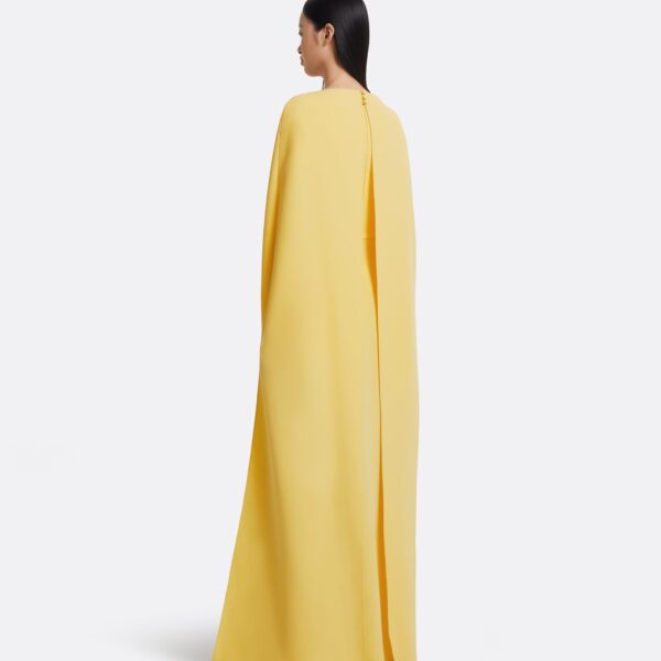 Yuna Long Dress In Aspen Gold With Gold by Safiyaa ‚Äì luxury dresses in Gold available at Luxury Shoes 