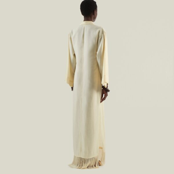 Taller Marmo kaftan dress with statement sleeves – designer fashion Luxury Shoes 