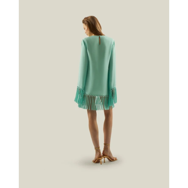Taller Marmo kaftan dress with statement sleeves – designer fashion Luxury Shoes 
