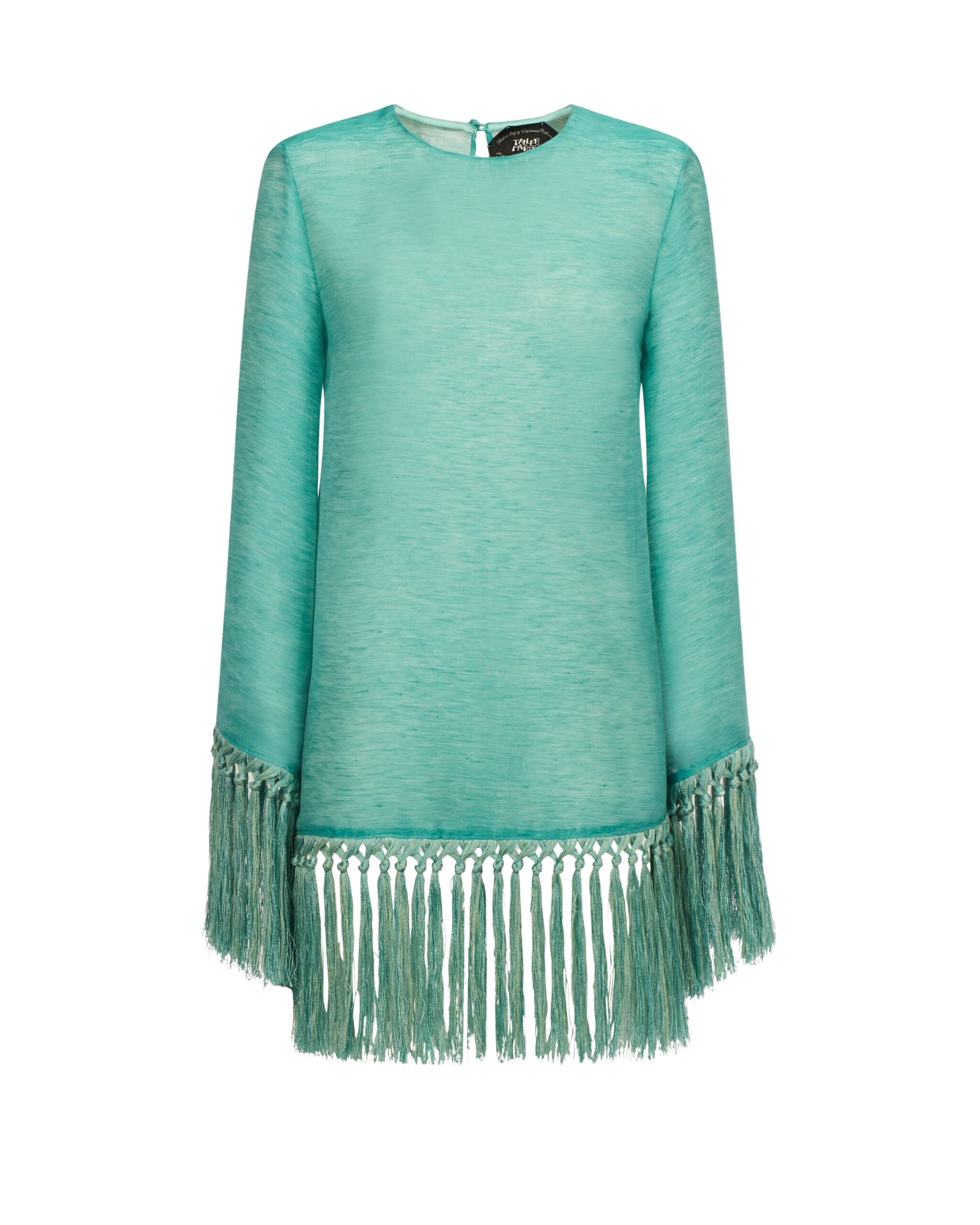 Taller Marmo Claudia Dress Linen In Acqua