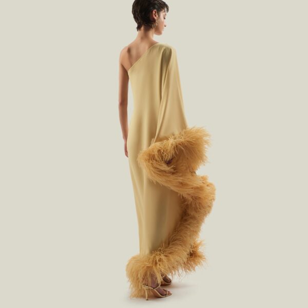 Taller Marmo kaftan dress with statement sleeves – designer fashion Luxury Shoes 
