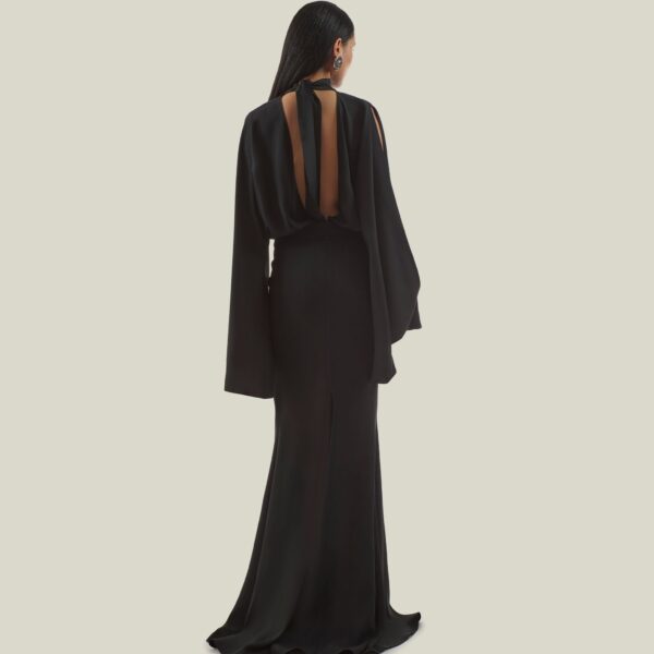 Taller Marmo kaftan dress with statement sleeves – designer fashion Luxury Shoes 