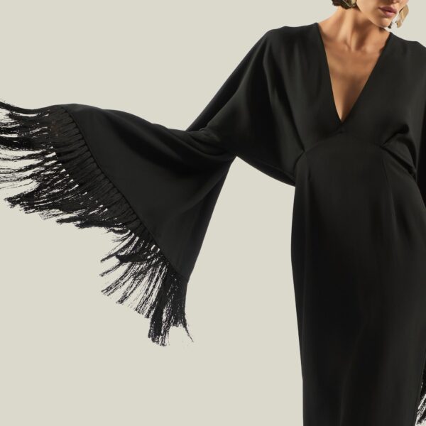 carpet Taller Marmo gown with feather detail – Luxury Shoes 