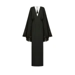 Taller-Marmo-Fringed-Magnifique-Dress-In-Black-scaled84335_nobg Purple Dresses luxury Clothing from Luxury Handbags Marketplace