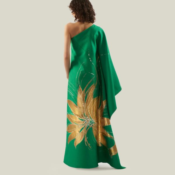Taller Marmo kaftan dress with statement sleeves – designer fashion Luxury Shoes 