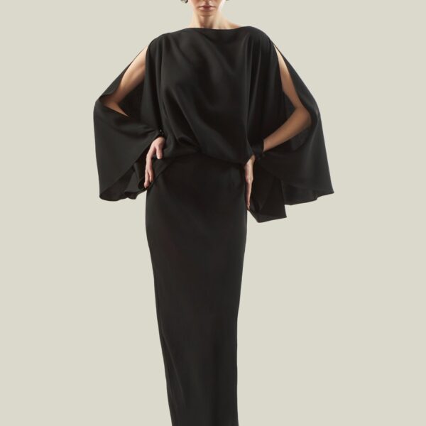 carpet Taller Marmo gown with feather detail – Luxury Shoes 