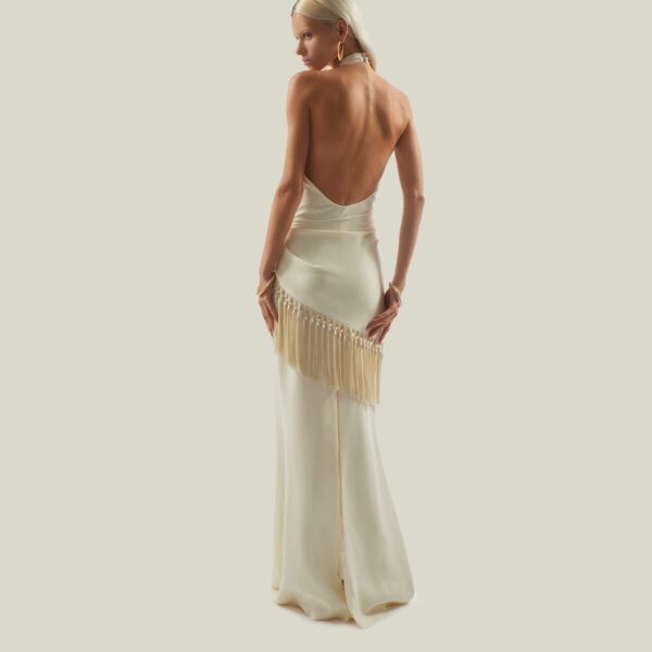 Taller Marmo kaftan dress with statement sleeves – designer fashion Luxury Shoes 